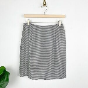 VTG 90s Marnie West Houndstooth Mini Pencil Skirt Sz 6
